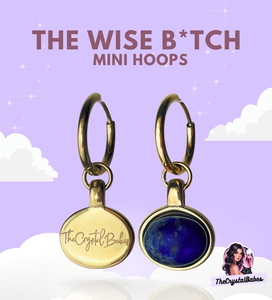 The Wise B*tch Mini Hoops 💙